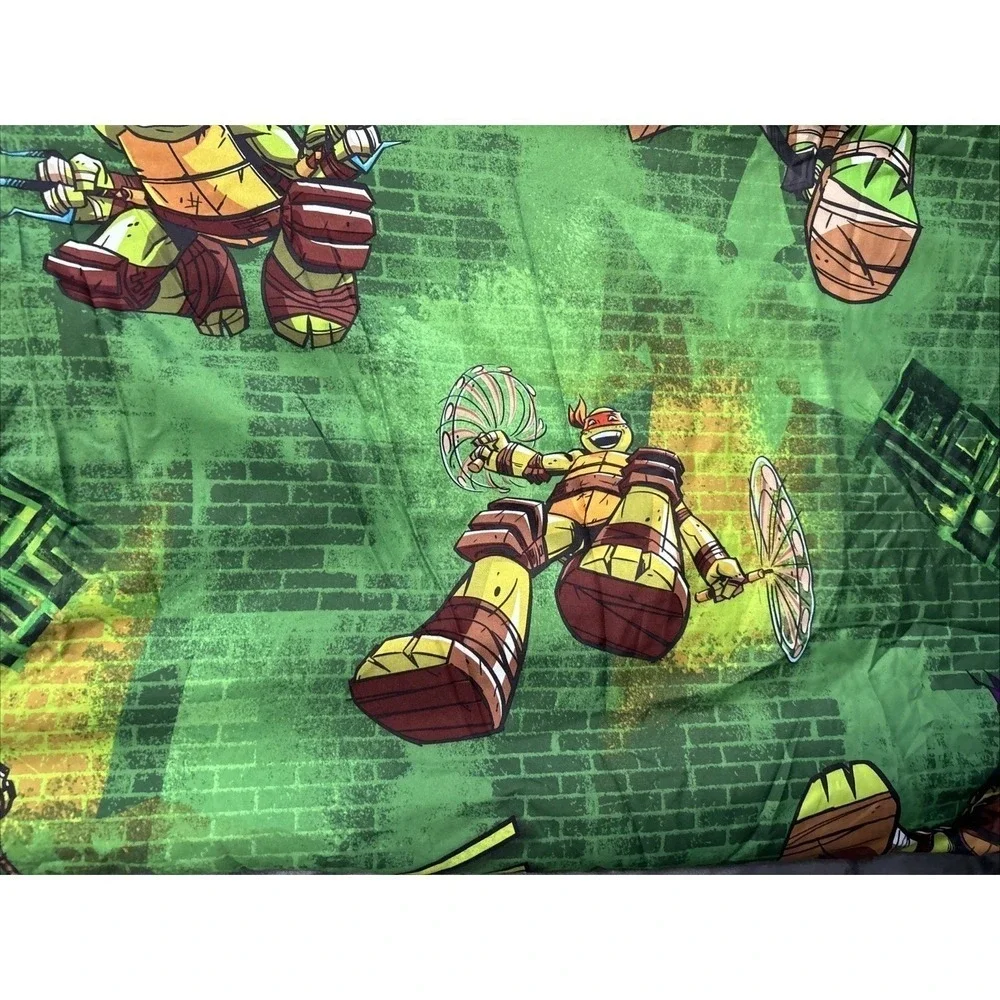 2013‎ Nickelodeon Teenage Mutant Ninja Turtle Twin Flat Sheet & Pillow Case TMNT